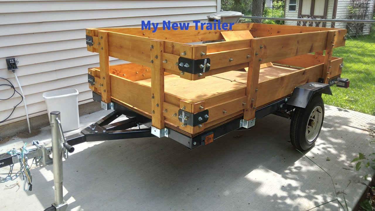 Rails for utility trailer