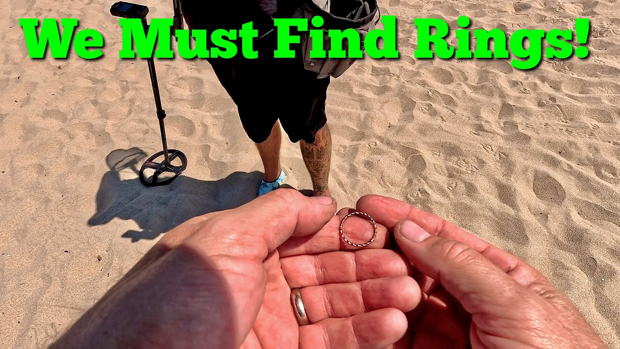 We Didn't Quit Until We Found Rings • Beach Metal Detecting
