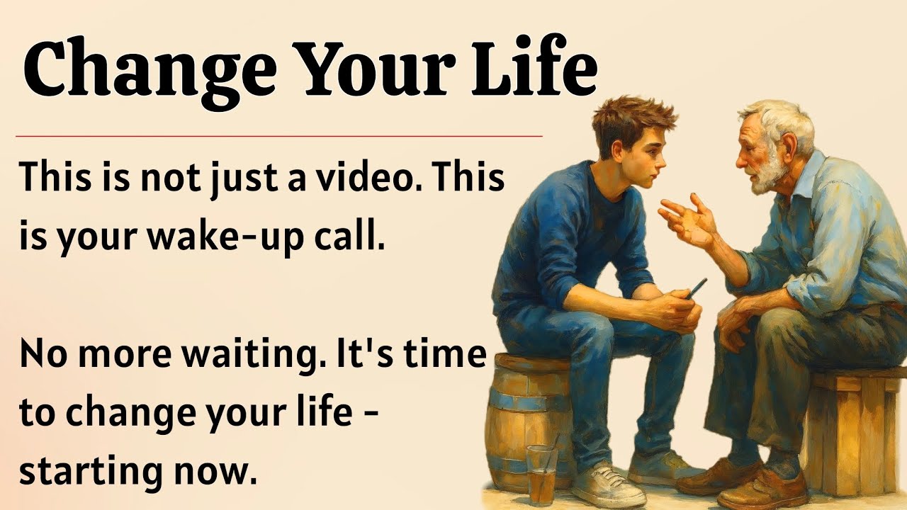 Change Your Life || Graded Reader || Motivational Video 🔥 || English Speaking Practice 