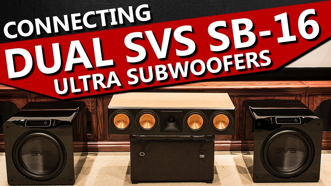 How to Connect Two Subwoofers to One Receiver | Dual SVS SB-16 Ultra