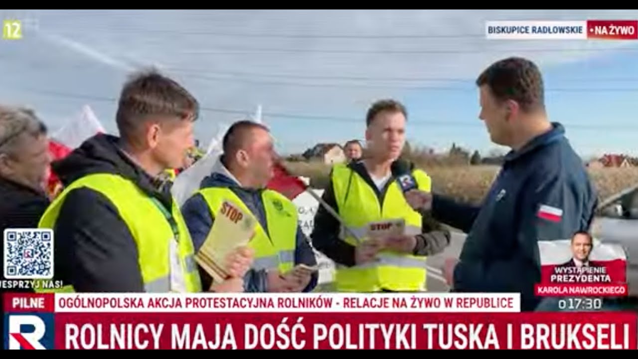 Og&oacute;lnopolski protest rolnik&oacute;w! ,,NIE'' dla polityki Tuska!