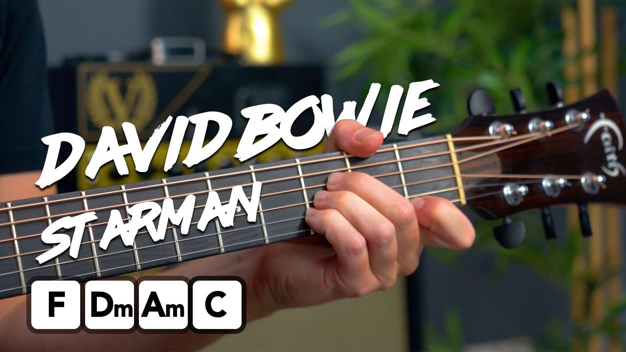 David Bowie - Starman guitar lesson tutorial