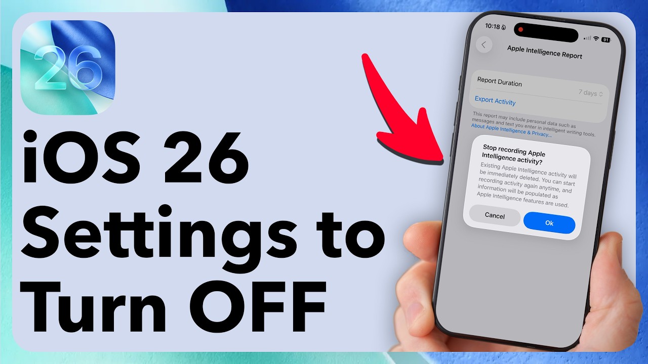 iOS 26 &mdash; Настройки, которые нужно отключить (важно)