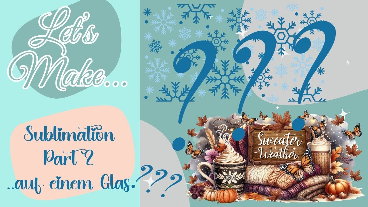 Lets Make --- DIY Glas sublimieren | Geht das überhaupt? | Sublimation | by Christins Handmade