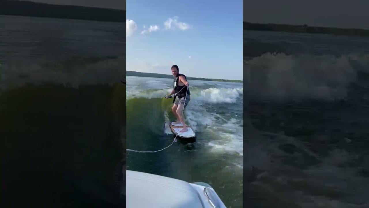 Wake surfing at 41