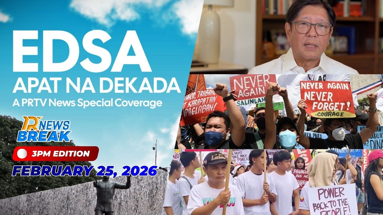 Dagsa ng mga Tao sa EDSA People Power Monument | PRTV NewsBreak