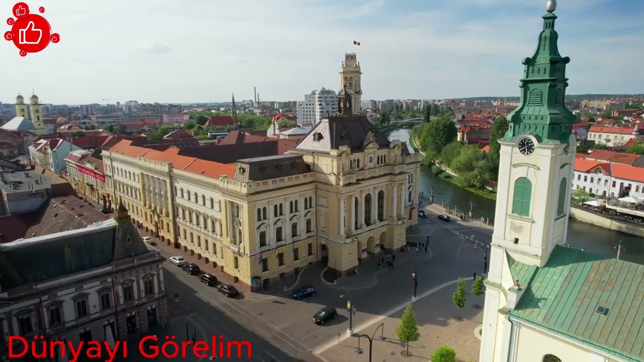 Oradea , Romania Drone 4K G&ouml;r&uuml;nt&uuml;s&uuml; Manzara