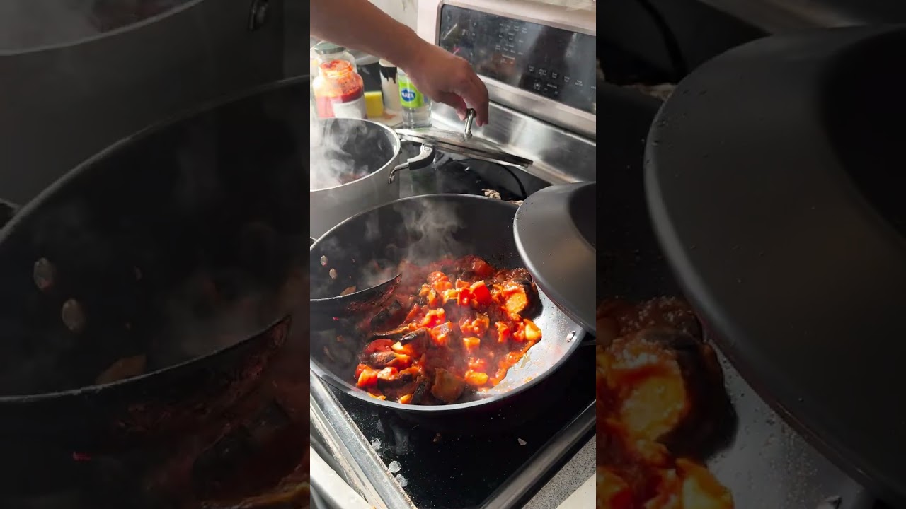 Aubergines sausage 