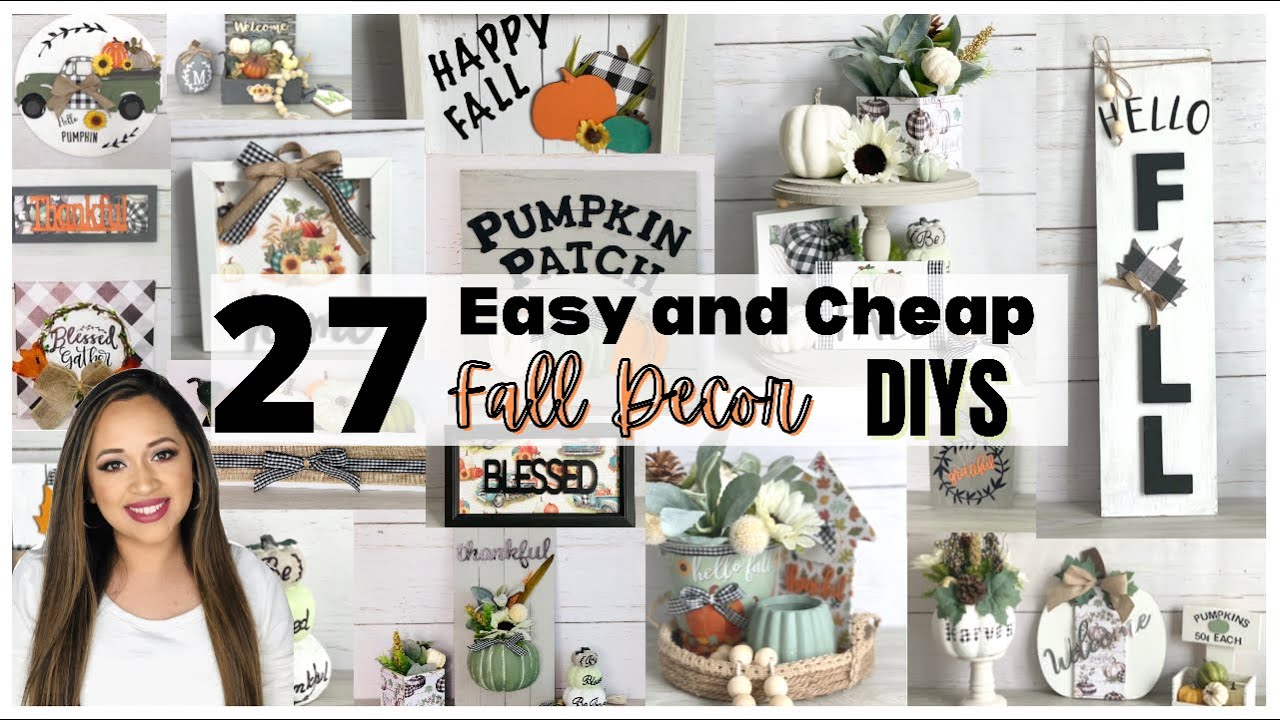27 Dollar Tree Fall Home Decor DIYS | Fall 2021