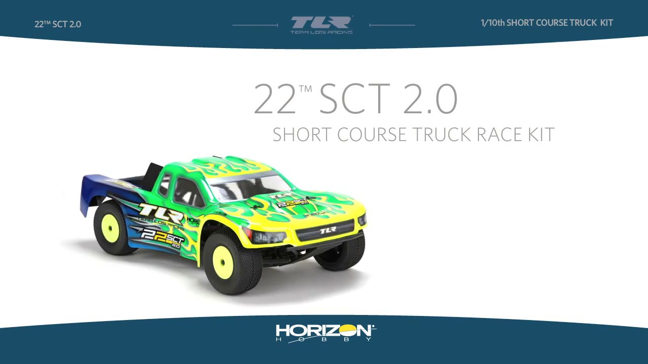 RC Short Course Truck TLR 22 2.0 SCT 1:10 2WD Race Kit