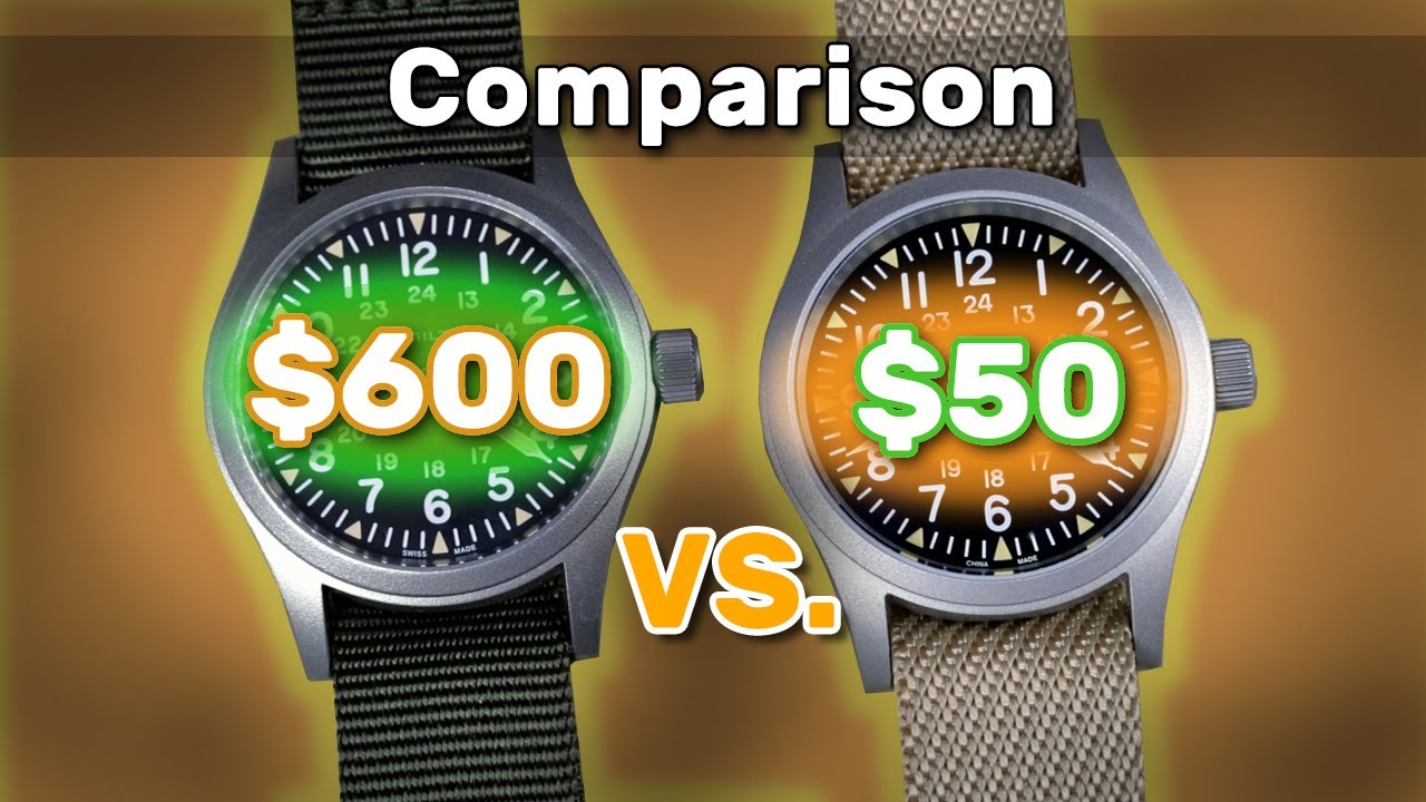 The $595 Hamilton Khaki Field Mechanical vs. a $50 AliExpress Field Watch. How do they Compare?