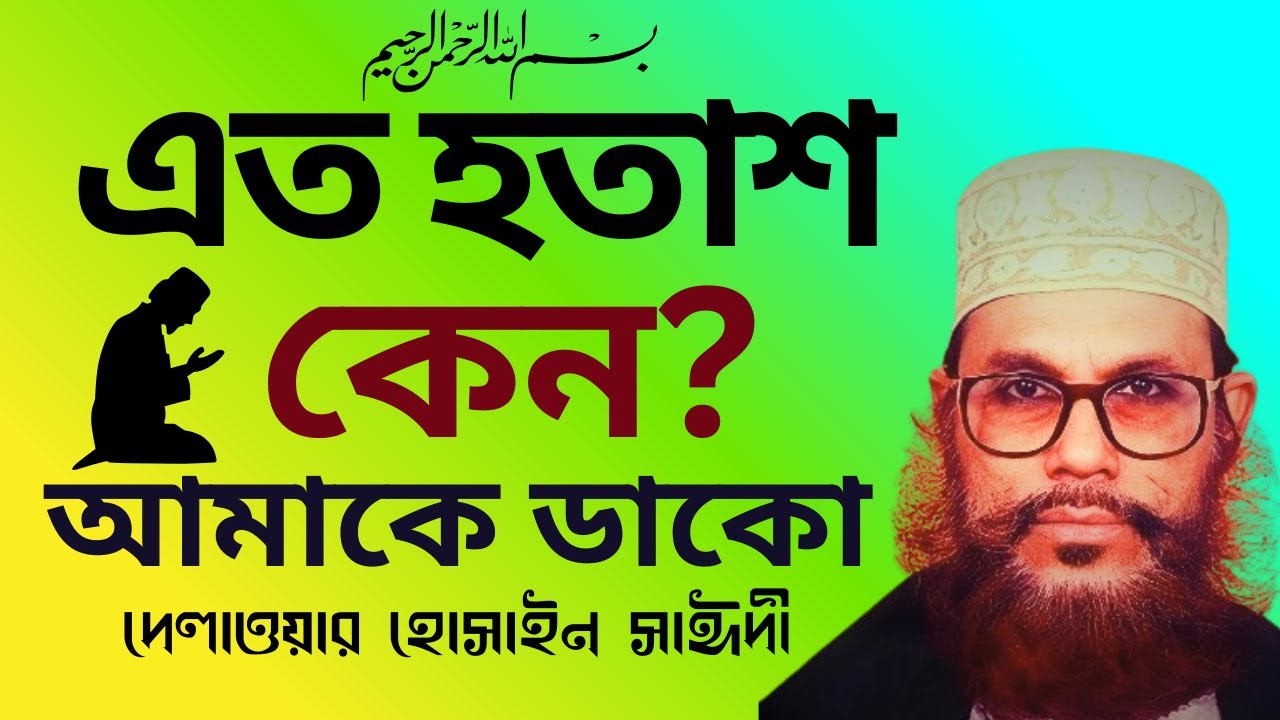 হতাশ হলে এই ওয়াজটি শুনুন | জীবন বদলে দেওয়া নসিহত | দেলাওয়ার হোসাইন সাঈদী (রহ.) | bangla waz