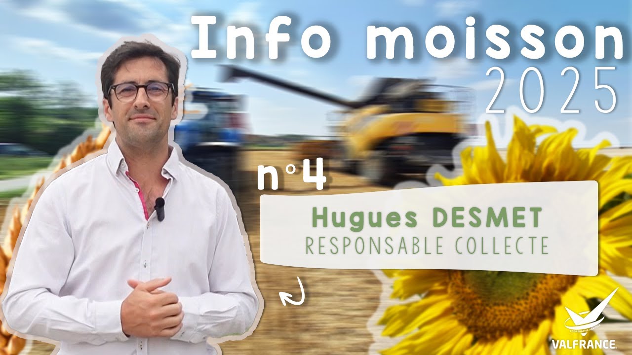 Info moisson 2025 n°4, avec Hugues Desmet, responsable collecte