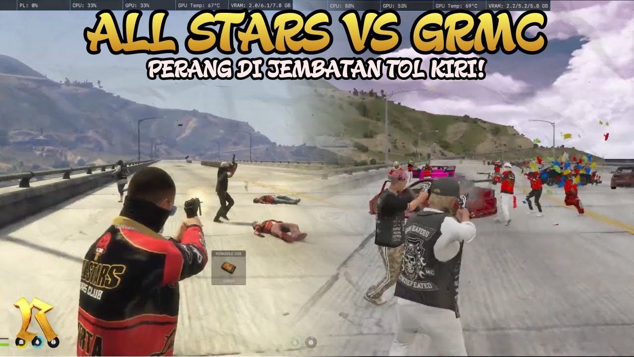[Pt.2] : ALL STARS VS GRMC - GRMC MENERIMA TANTANGAN ALL STARS!! #riserp