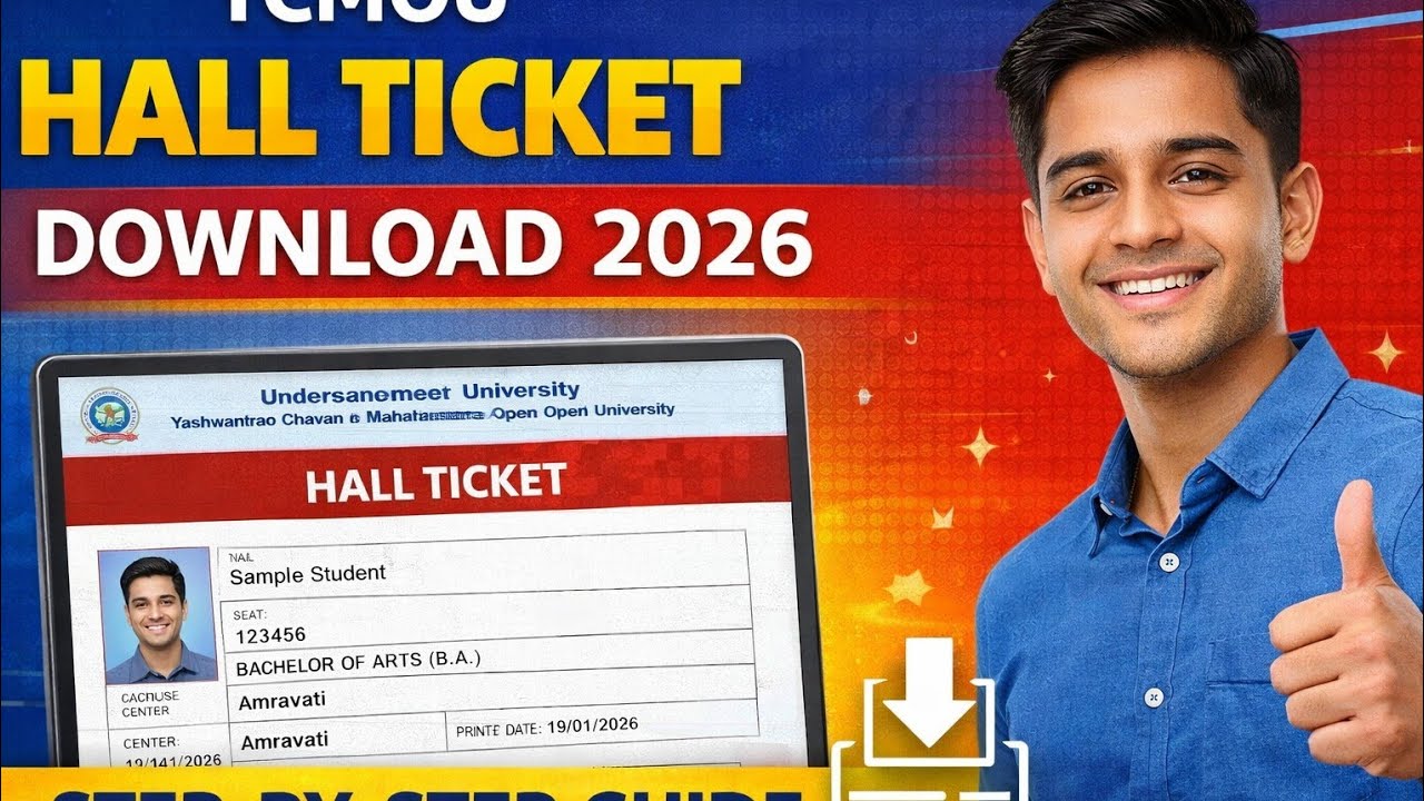 YCMOU Hall Ticket Download 2026 | Step-by-Step Guide