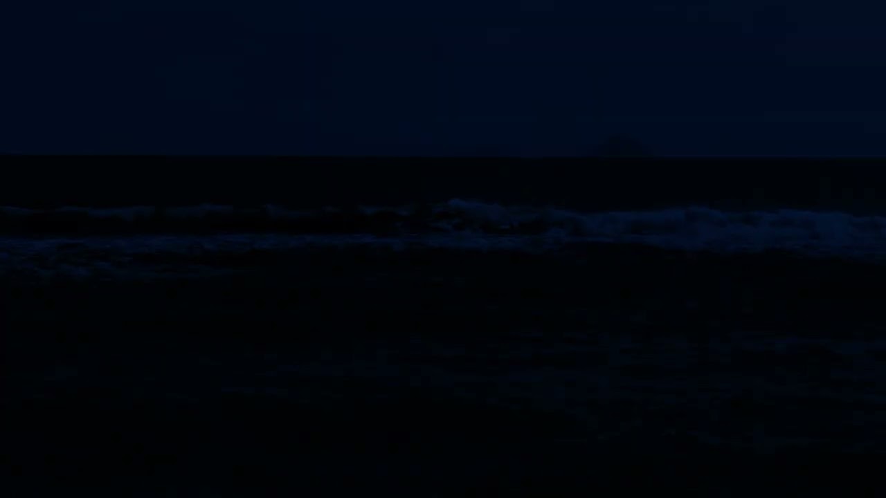 Peaceful Dark Night Ocean Waves 🌊 Natural Sea White Noise for Anxiety Relief and Better Sleep
