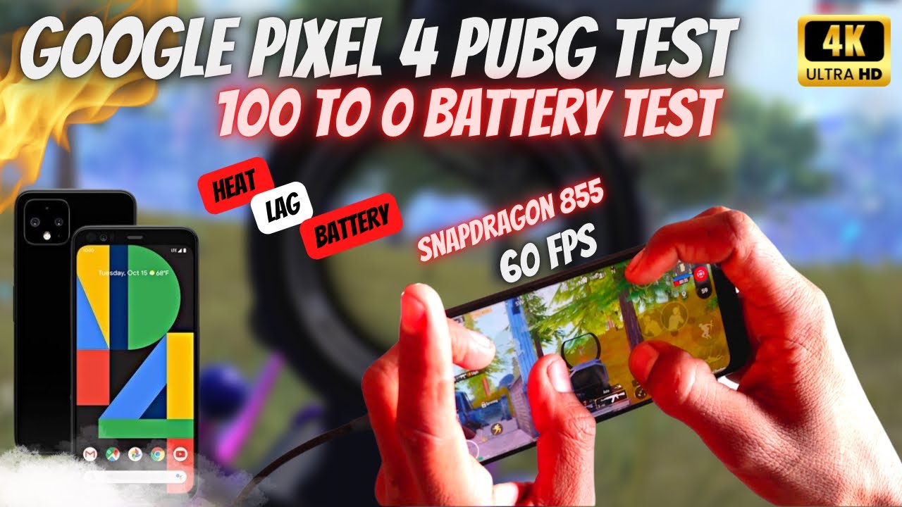 Google Pixel 4 Pubg Test, Heating and Battery Test | Google Pixel 4 Full Battery Test | Pubg Mobile