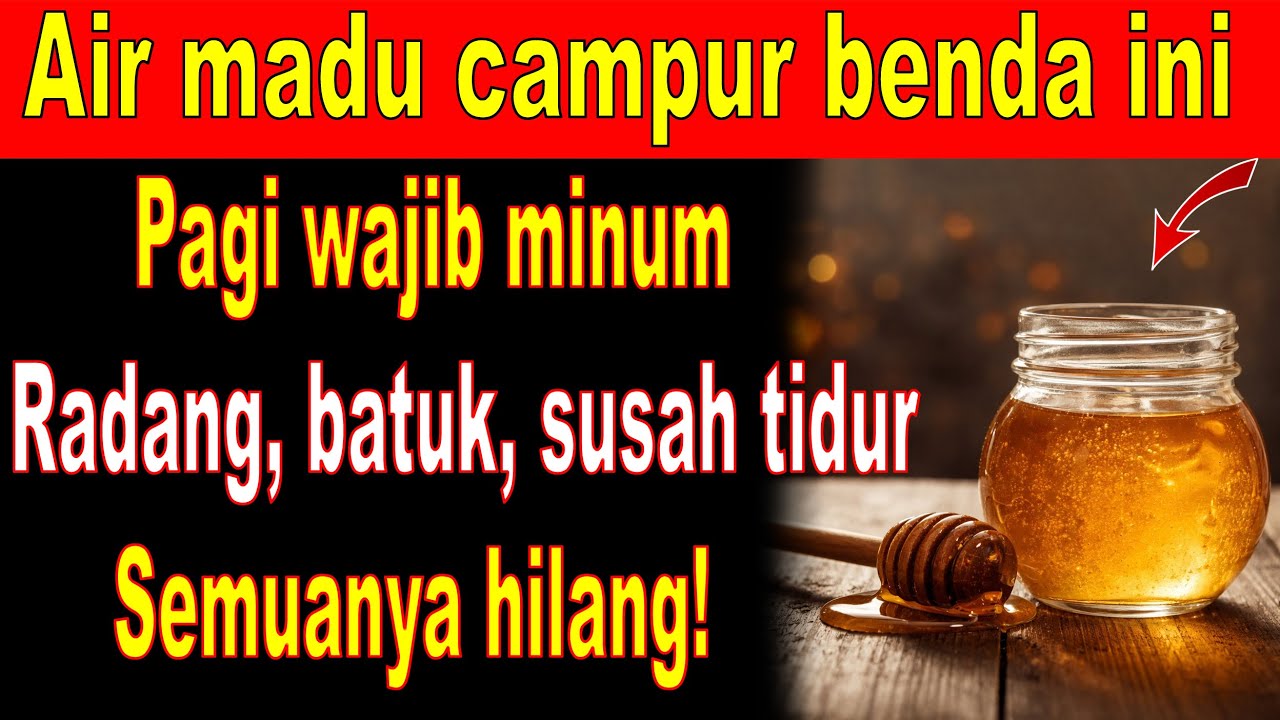 Doktor Dedahkan: Madu + 1 Sudu Ini, Perut Kosong—Batuk & Susah Tidur Cepat Lega?