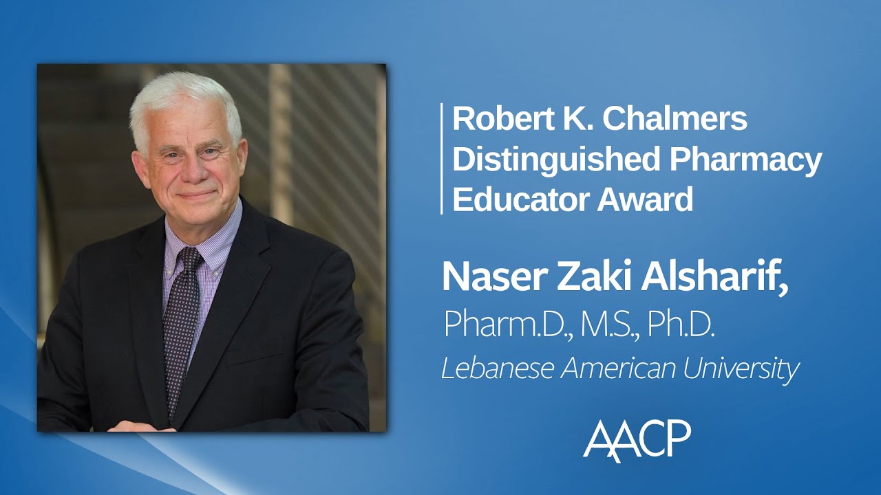 2025 Robert K. Chalmers Distinguished Pharmacy Educator Award