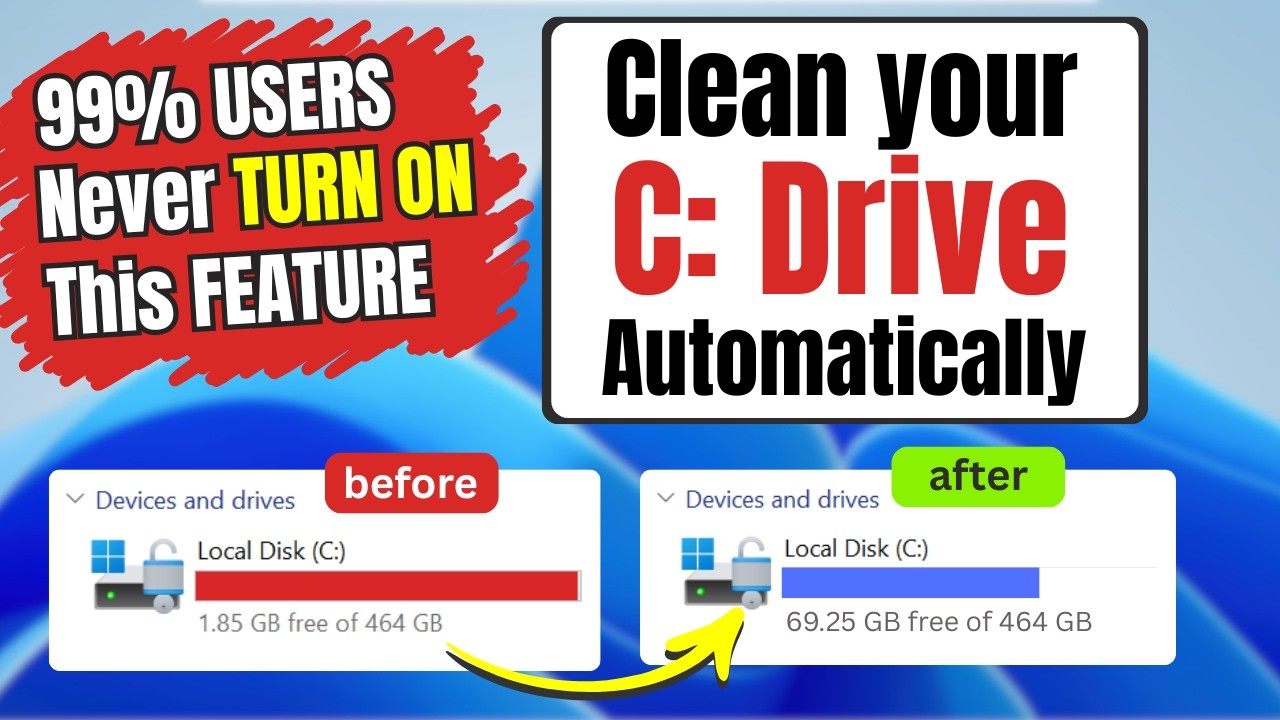 Windows Can AUTO CLEAN your PC Itself! Turn On This Feature NOW