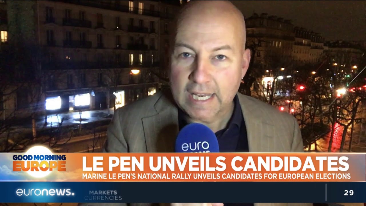 Le Pen's national rally unveils candidates for European elections | #GME