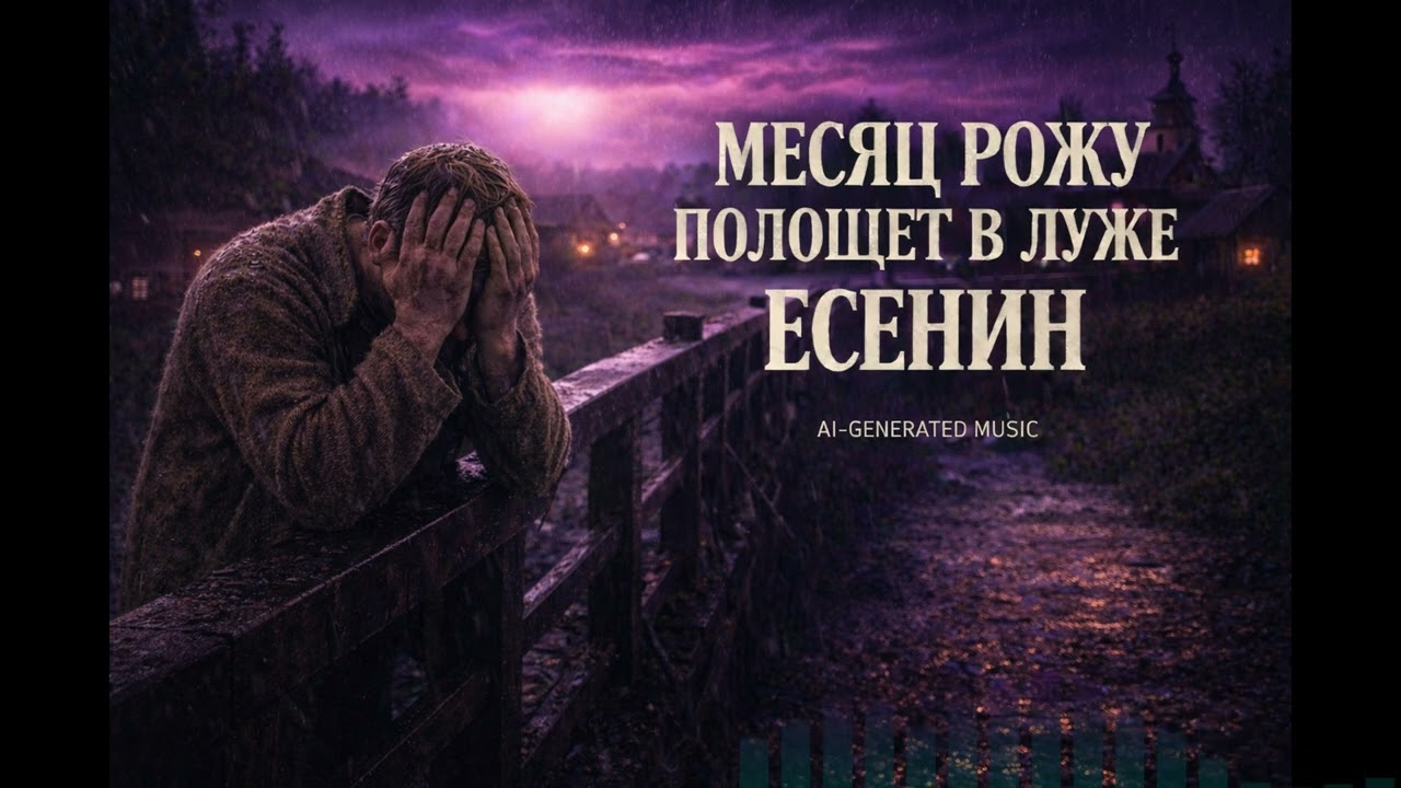 Сергей Есенин — Месяц рожу полощет в луже