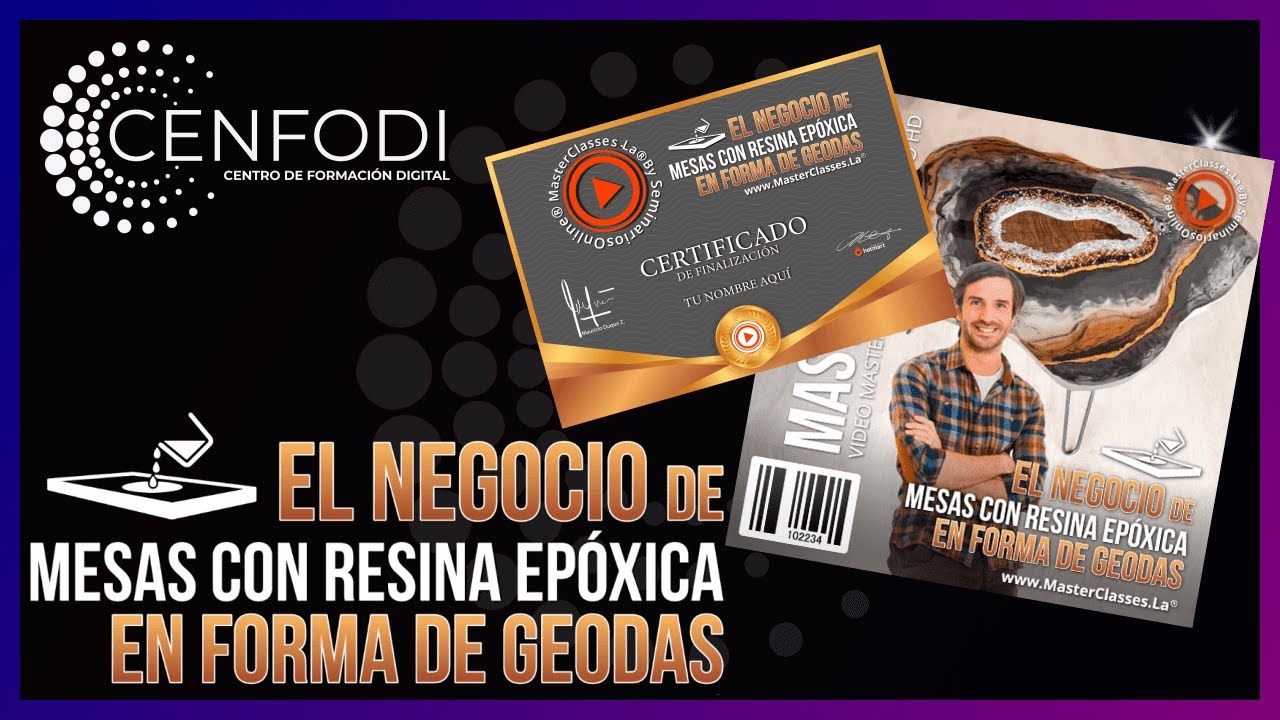 EL NEGOCIO DE MESAS CON RESINA EP&Oacute;XICA EN FORMA DE GEODAS