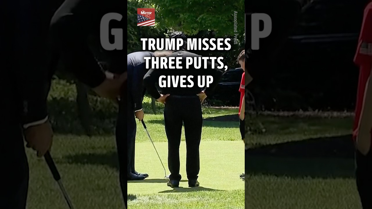 Trump Misses Three Putts, Gives Up, Drops Club