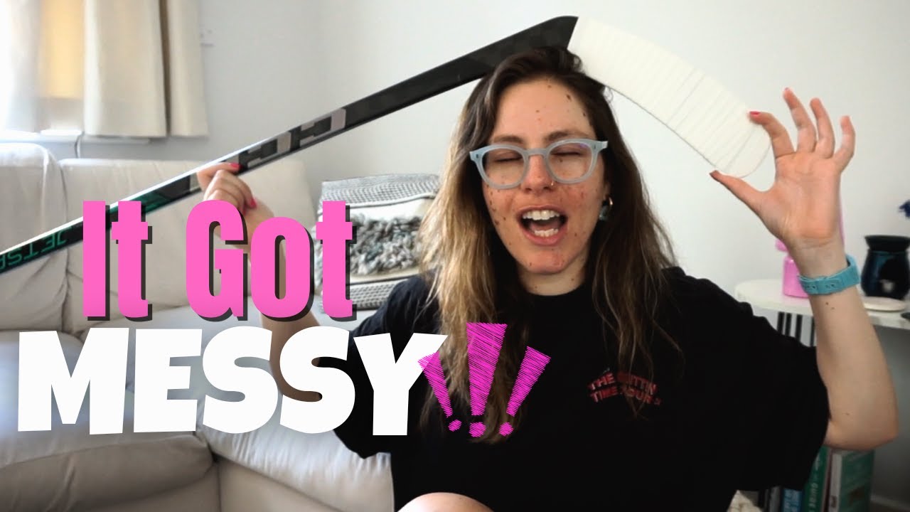I Tried Taping a Hockey Stick for the First Time and It Was a Disaster 😬