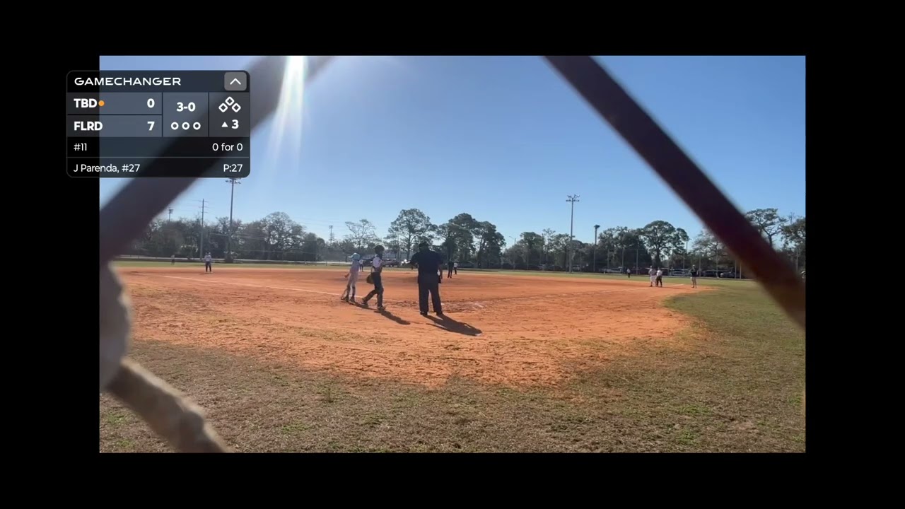 Jaylen Parenda pitching Hardballers vs Tampa phenoms 2/21/2026