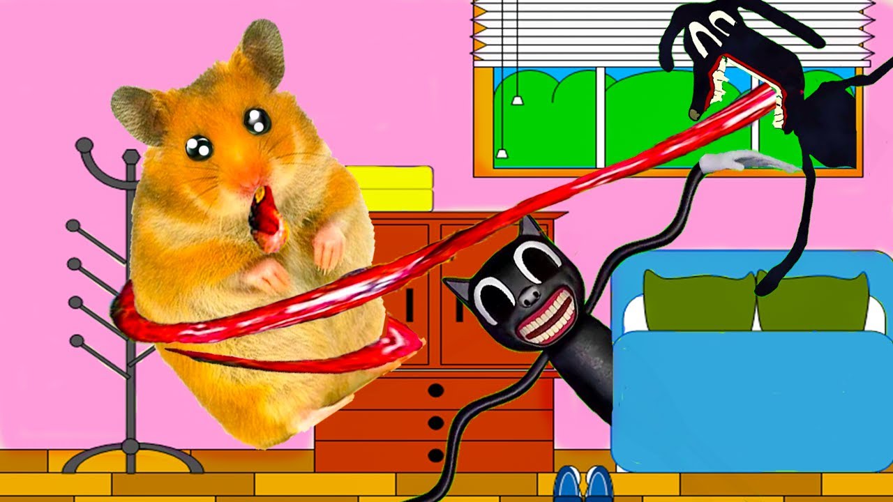 🐹 Хомяк сбегает из лабиринта Cartoon CAT! 😲 Реальные ловушки для кошек для хомяка 