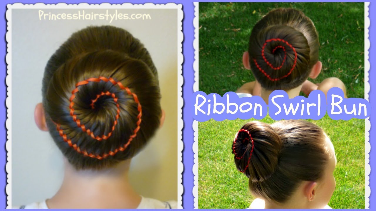 Ribbon Swirl Bun Hairstyle Tutorial
