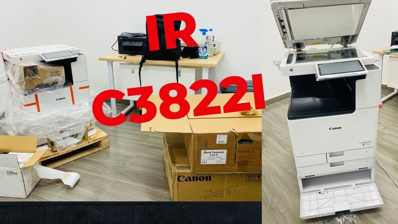 how to  installation canon Ir Ad  c3822i  machine