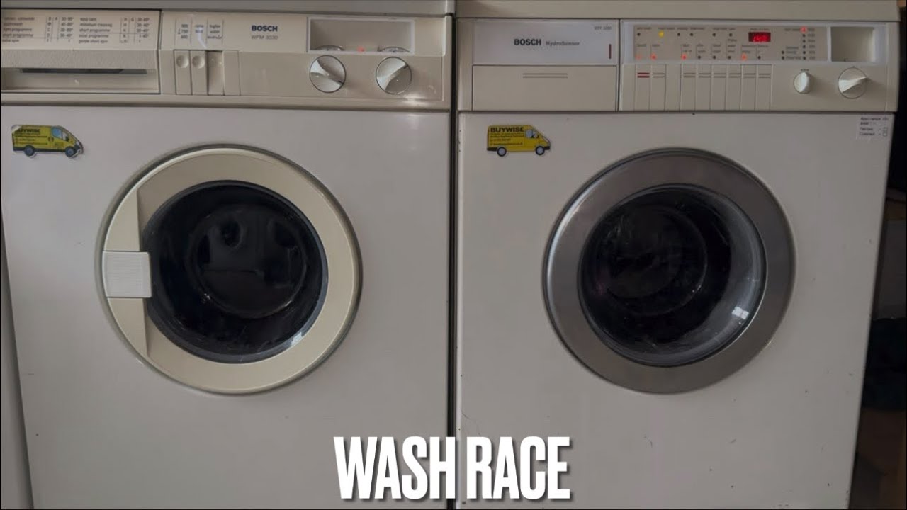 Wash Race! Bosch WFM3030GB vs Bosch WFP3300GB - Cottons 40°C Intensive