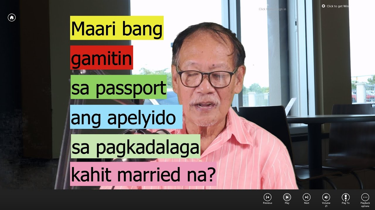 Pwede bang gamitin ang apelyido sa pagkadalaga sa pasaporte kahit may asawa na? #batas