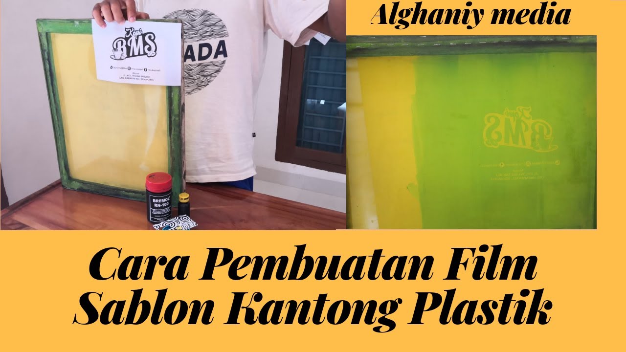 Cara Pembuatan (Afdruk) Film Sablon Kantong Plastik