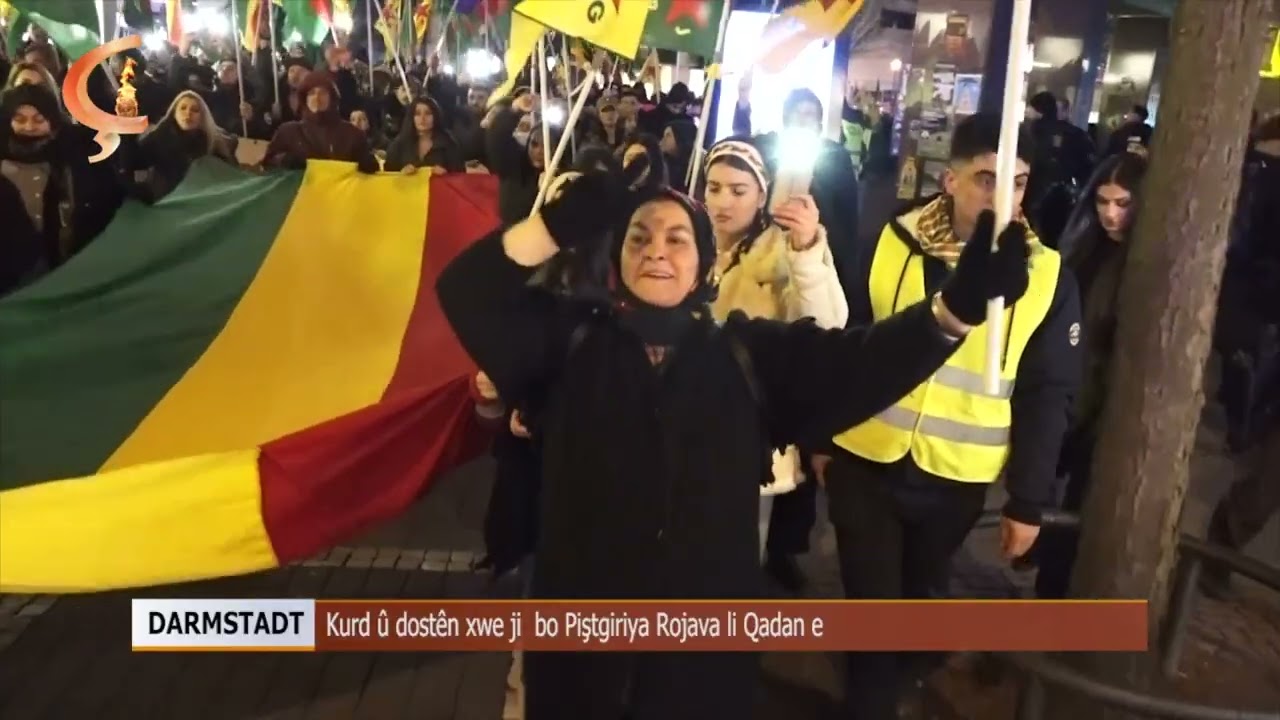 Dosya Taybet | DARMSTADT   |  Kurd û dostên xwe ji  bo Piştgiriya Rojava li Qadan e