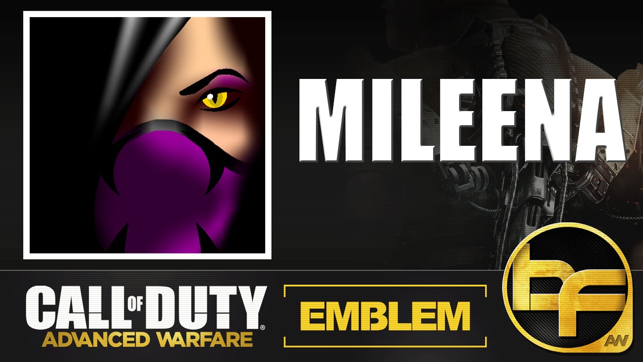 COD Advanced Warfare Emblem Tutorial #154 - Mortal Kombat Mileena
