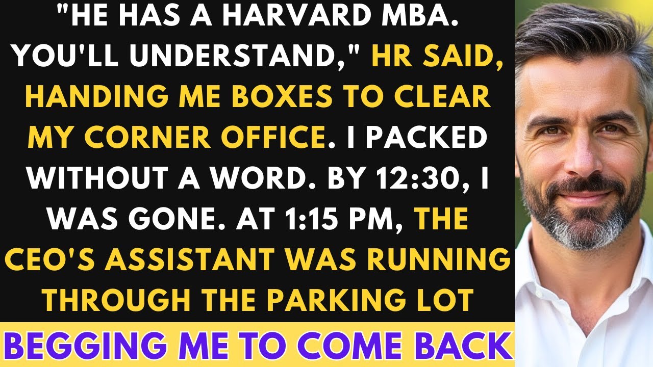 They Insisted The Harvard MBA Deserved My Office - I Walked Out That Same Hour.
