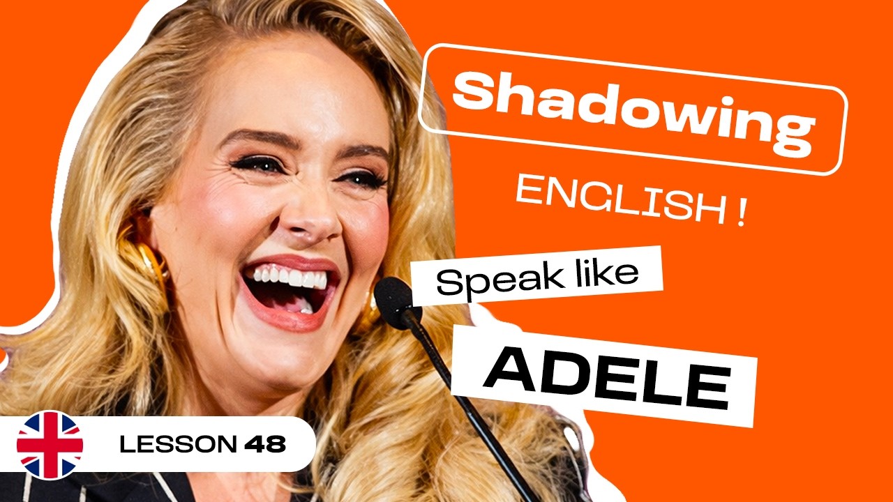 Shadowing Exercise with Adele on Public Speaking Anxiety | Learn British English (Lesson #48)