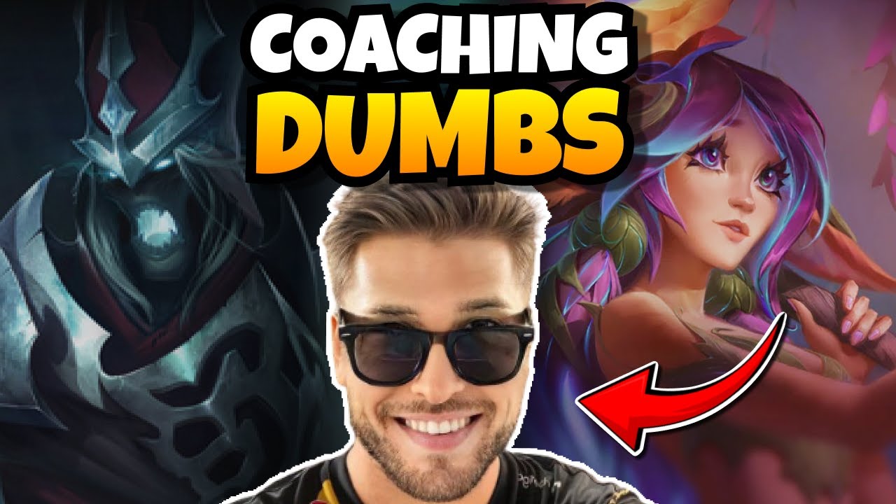 TEACHING @Dumbs HOW TO WIN AS JUNGLE IN SEASON 14 | CHALLENGER COACH VEIGAR V2