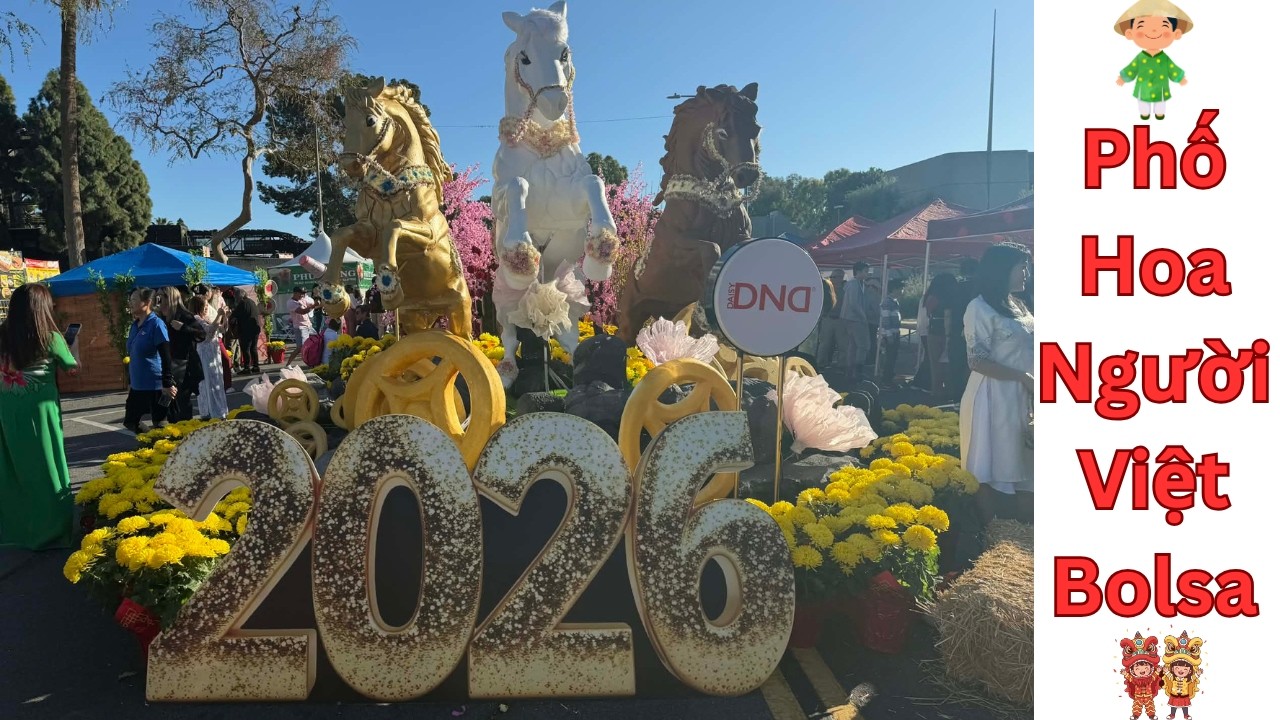 Phố Hoa Người Việt Bolsa Little Saigon Cali #littlesaigon #phuocloctho #enjoy #flowersfestival