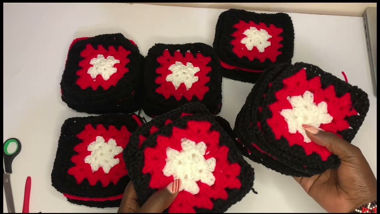 CROCHETING A GRANNY SQUARE CARDIGAN.