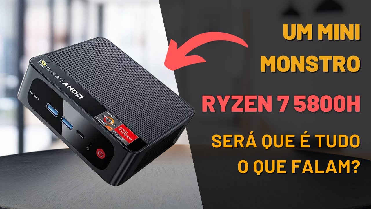 Mini PC Beelink SER5 Pro (ADM Ryzen 7 5800H): Unboxing e Teste Real