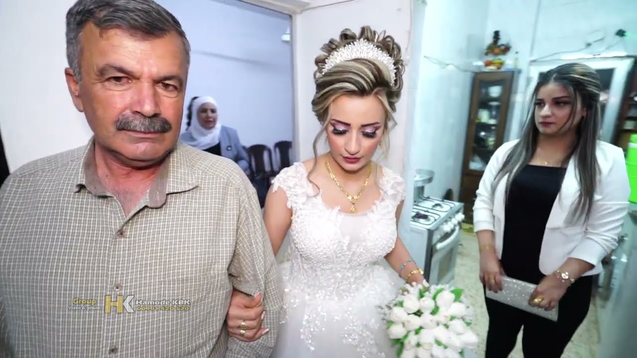 زفة العروس من بيت اهلها  ادريس & جيلان . طلعت العروس من البيت