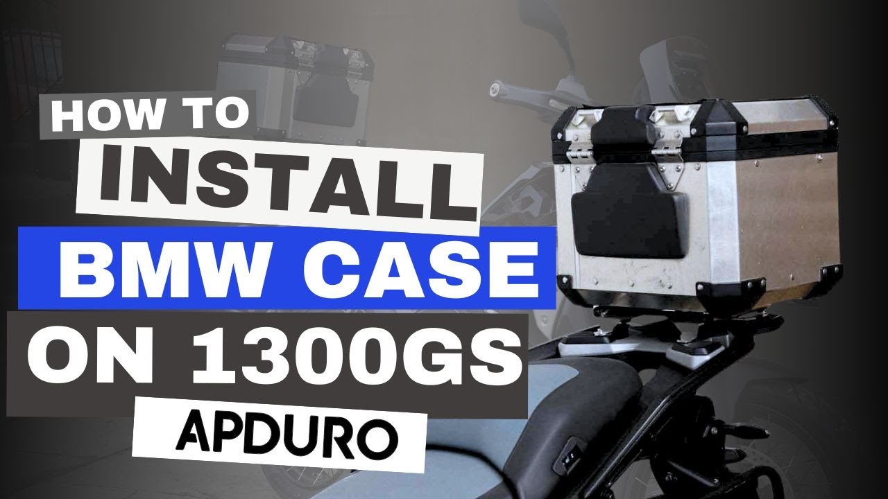 1300GS BMW top case installation