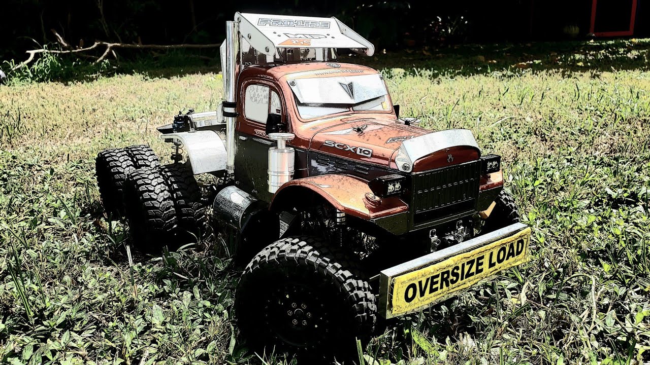 AXIAL SCX 10 (dual motor) AR60 (axles) 6x6 SEMI TRACTOR