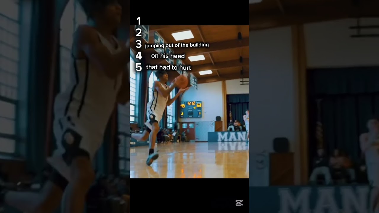 Top 5 POSTERS EVER in high school basketball history #basketball #posters #sports #shorts