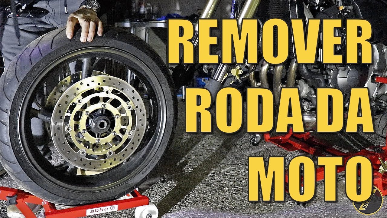 REMOVER RODA DIANTEIRA DA MOTO - HORNET