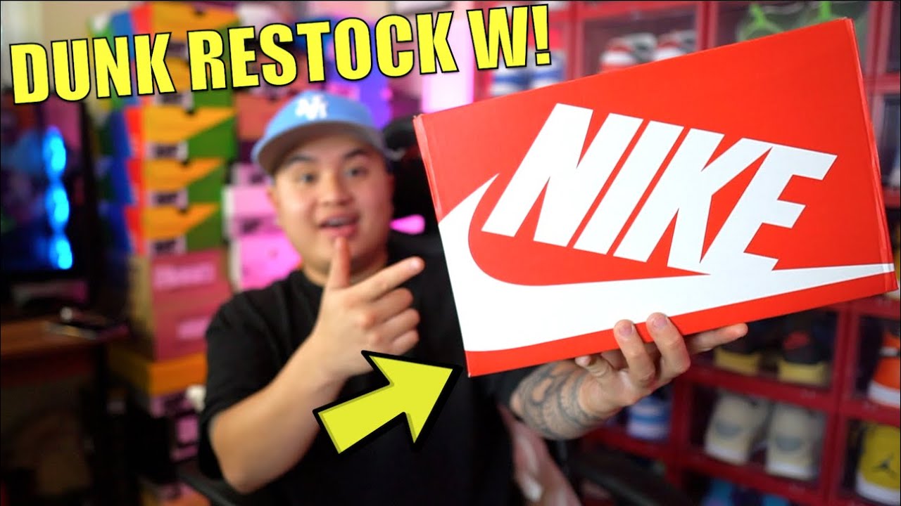 NIKE DUNK LOW RESTOCK W UNBOXING!